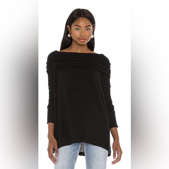 NWT Free People Juicy Long Sleeve Black - Picture 5 of 10
